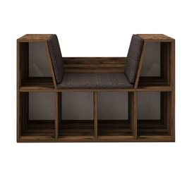 Hanah Home Estantería Livora Rustic Walnut